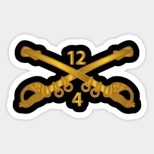 4th Squadron - 12th Cavalry Branch wo Txt Sticker